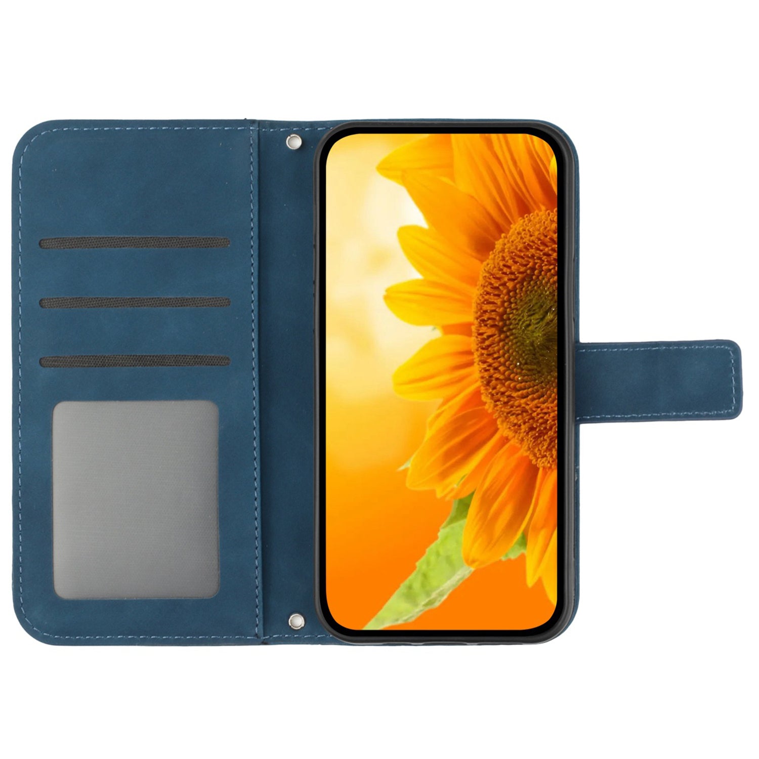 HT04 For Samsung Galaxy Xcover7 Leather Case with Shoulder Strap Wallet Phone Cover - Dark Blue HT04 For Samsung Galaxy Xcover7 Leather Case with Shoulder Strap Wallet Phone Cover - Dark Blue
